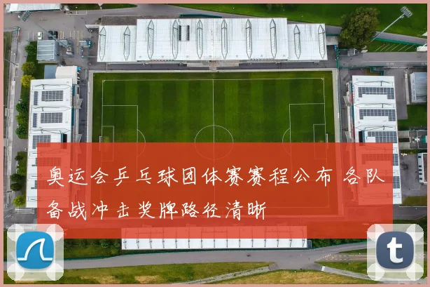 奥运会乒乓球团体赛赛程公布 各队备战冲击奖牌路径清晰